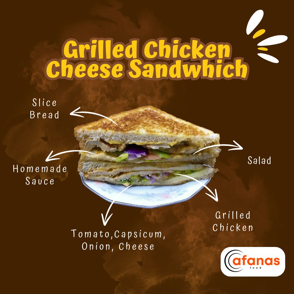 Grilled Chicken Cheese Sandwich (MOQ 10 Pax)