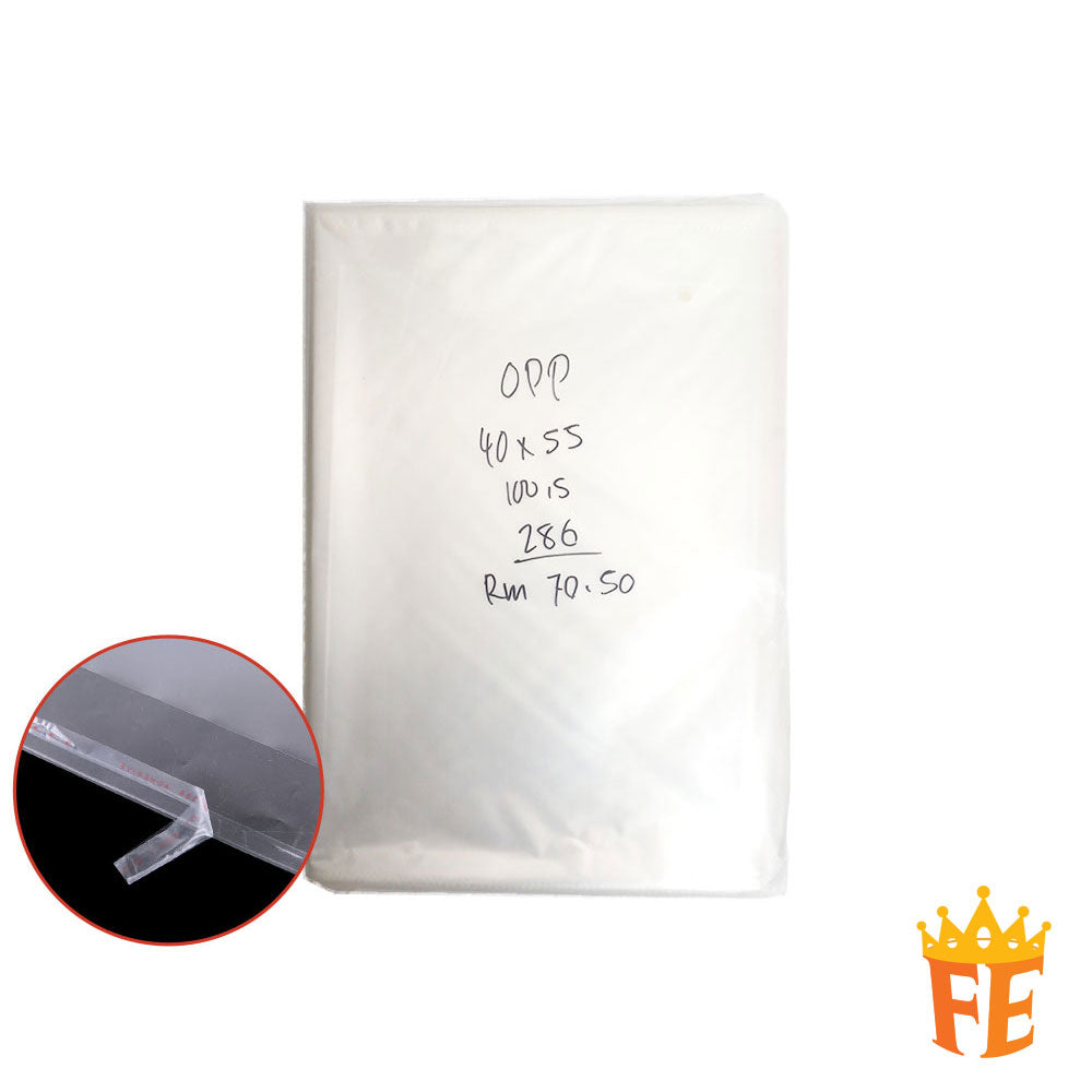 Opp Plastic W/ Sealer 100pcs 40 X 55cm