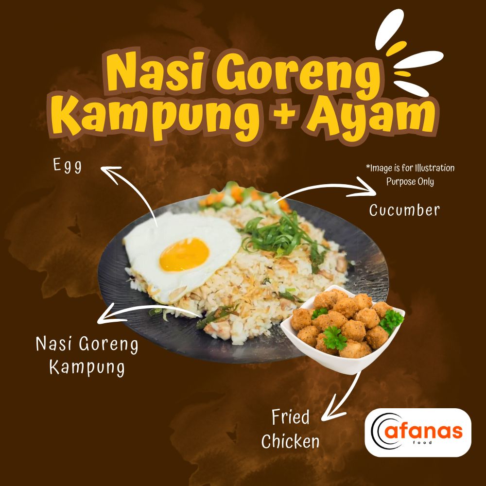 Nasi Goreng Kampung + Ayam (MOQ 5 Pax)