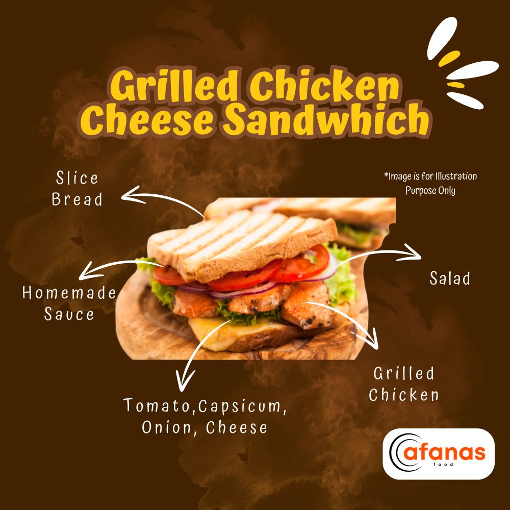 Grilled Chicken Cheese Sandwich (MOQ 5 Pax)