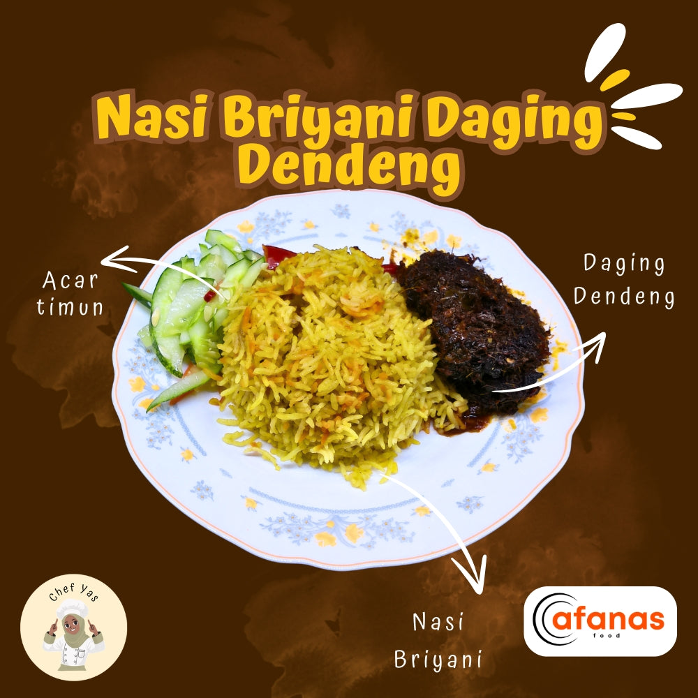 Nasi Briyani Daging Dendeng (MOQ 10 Pax)