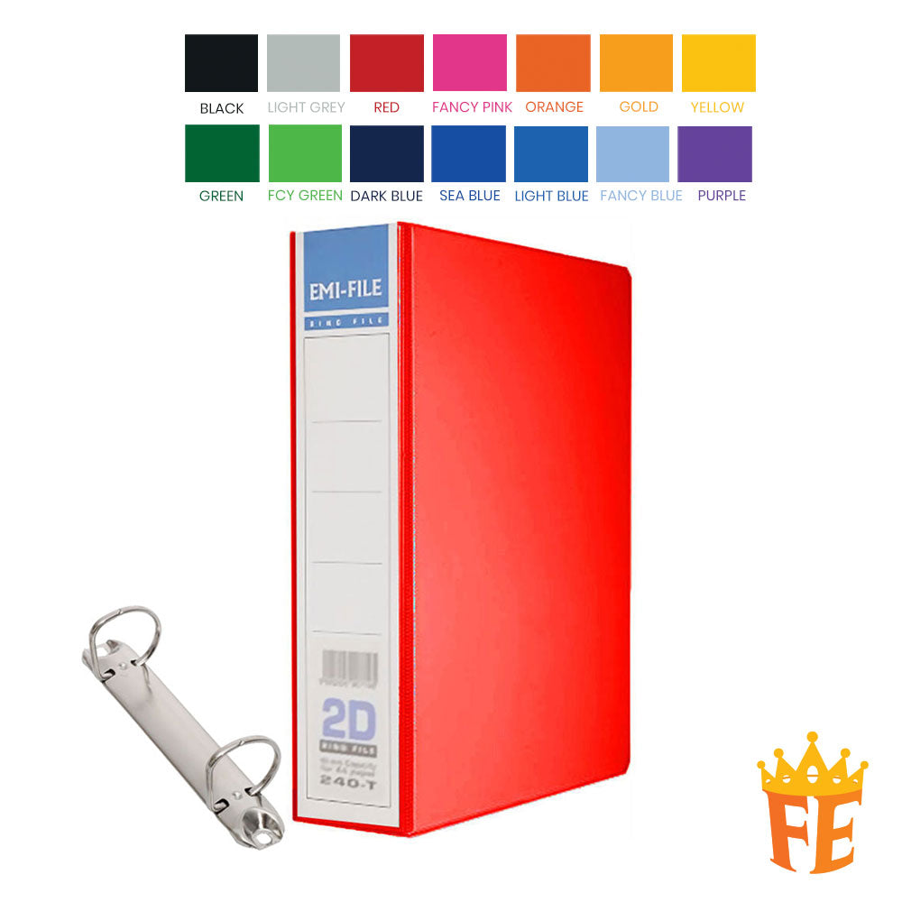 K2 PVC File 2D / 3D / 4D Ring Binder With Transparency Cover 25 / 40 /