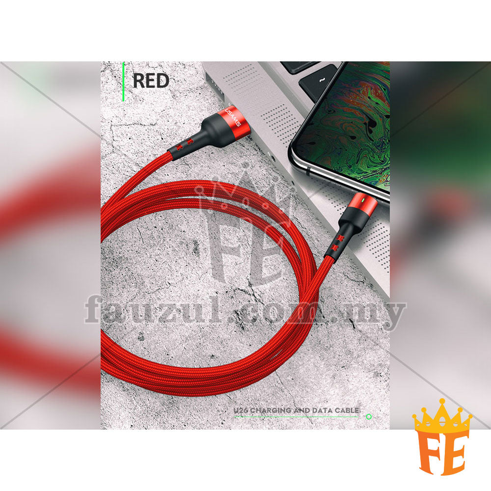 U26 Data Cable Lightning Alum. Alloy Red