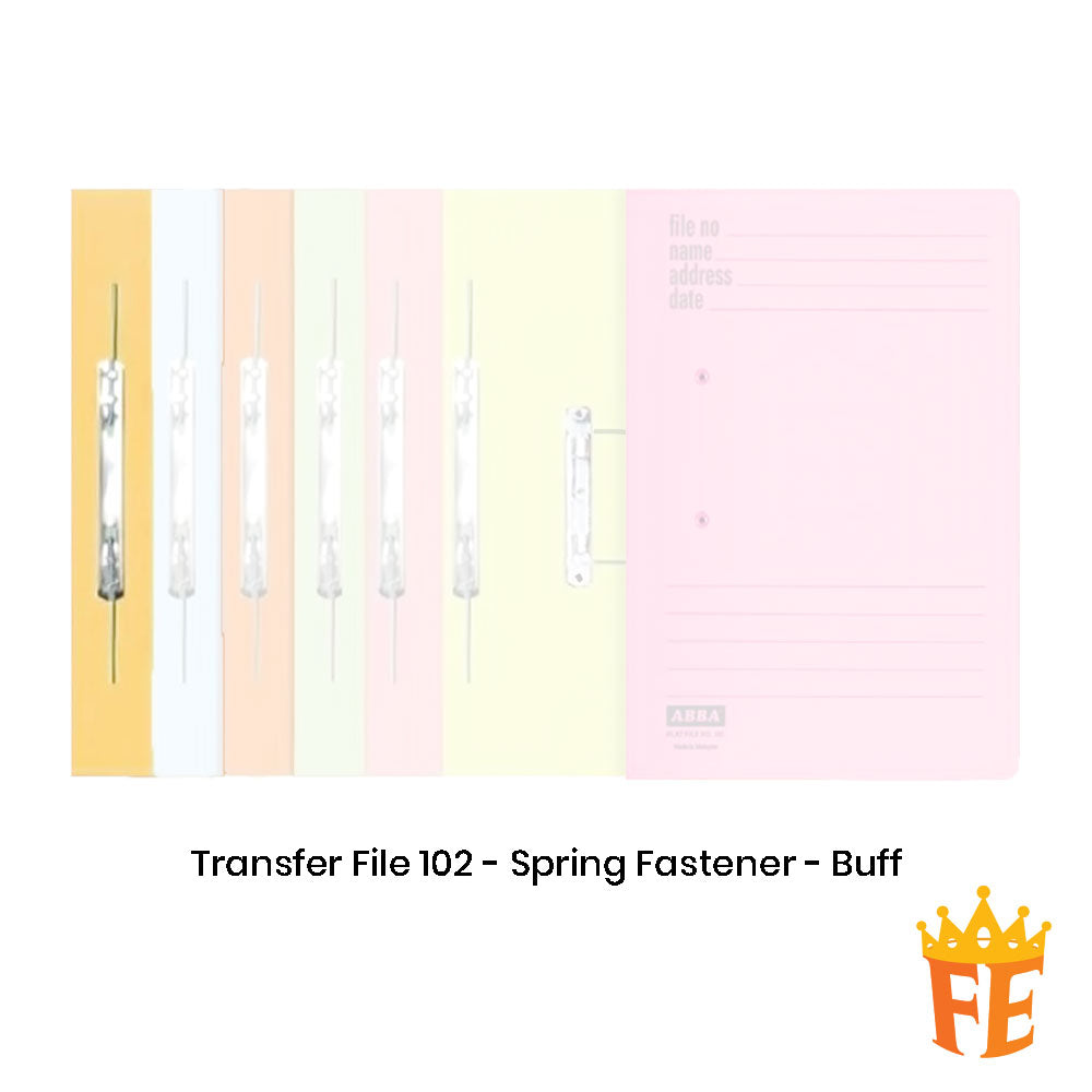 Abba Transfer File 300gsm 102 Spring Fastener (ST) All Colour