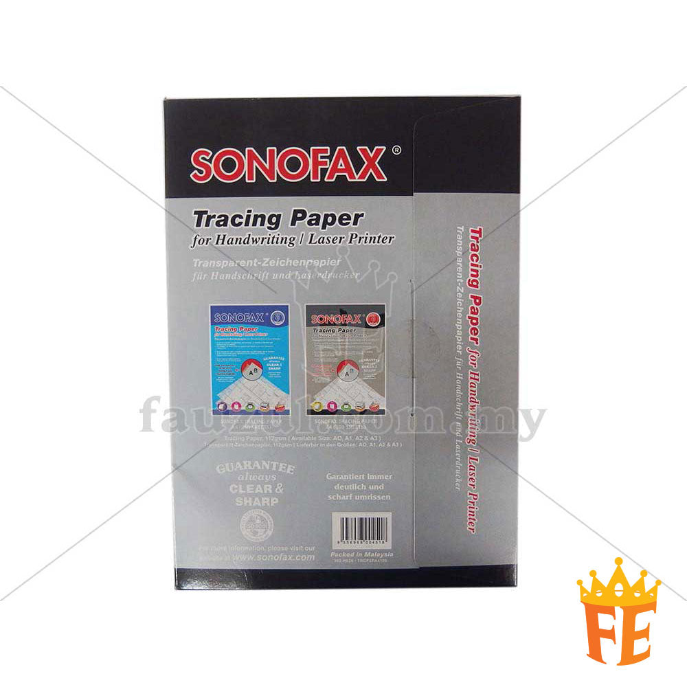 Sonofax A4 Tracing Paper 112g 100 Sheets