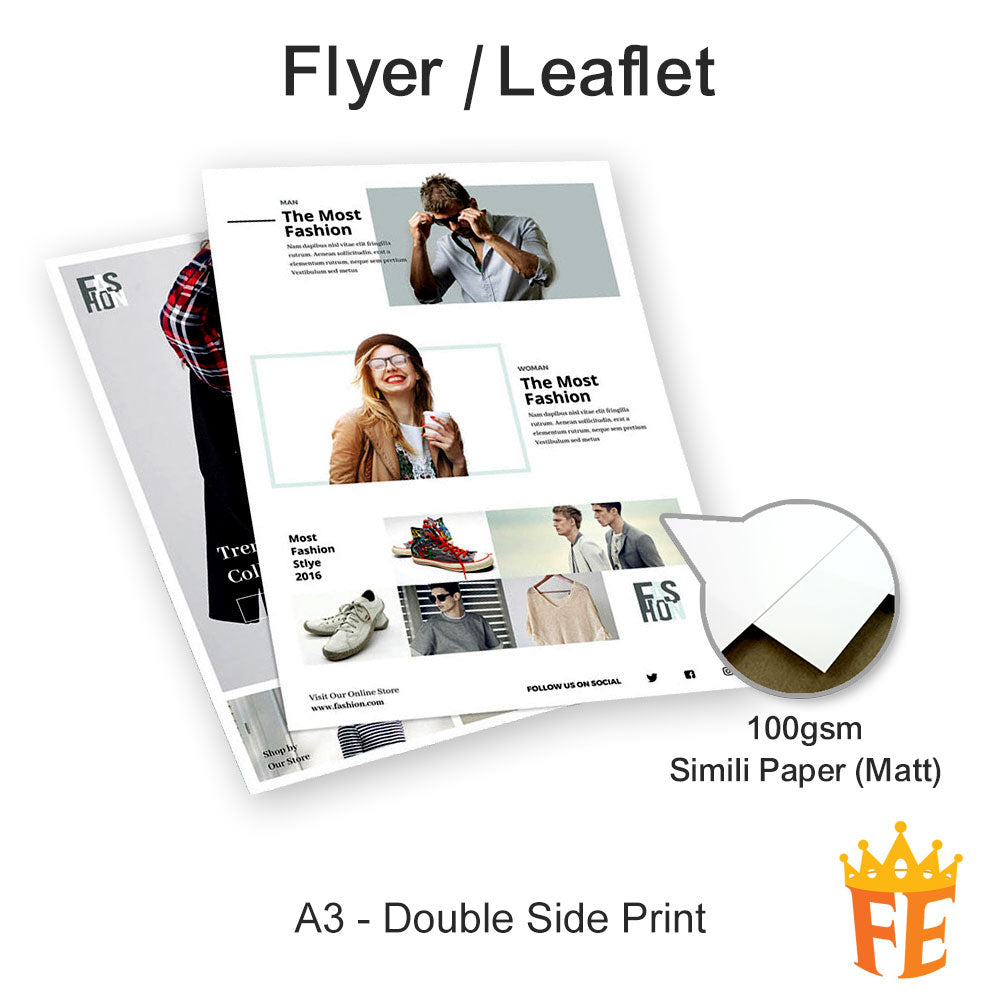 Offset Printing Flyers / Letterhead / Loose Sheets A5 / A4 / A3 All Weights