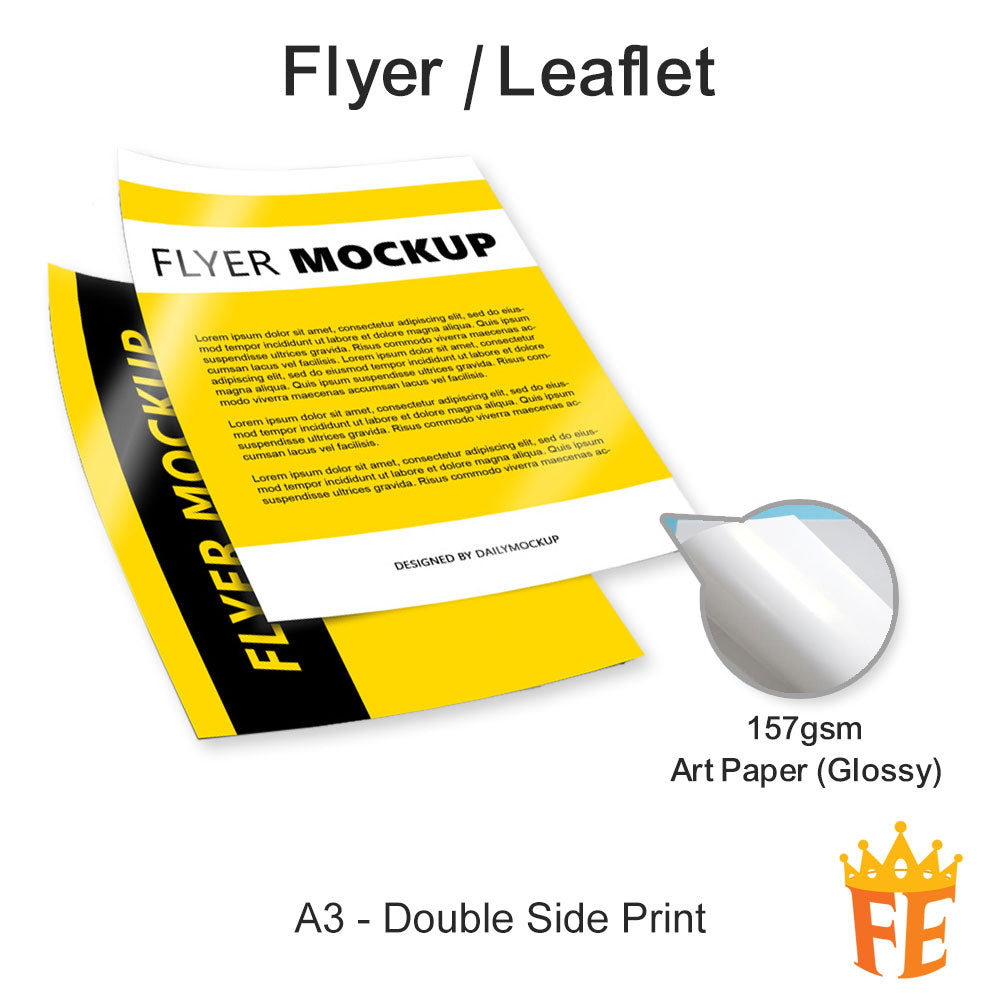 Offset Printing Flyers / Letterhead / Loose Sheets A5 / A4 / A3 All Weights