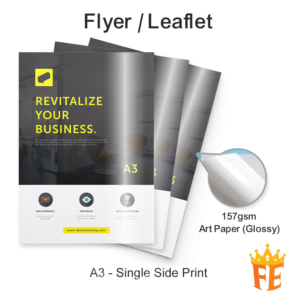 Offset Printing Flyers / Letterhead / Loose Sheets A5 / A4 / A3 All Weights