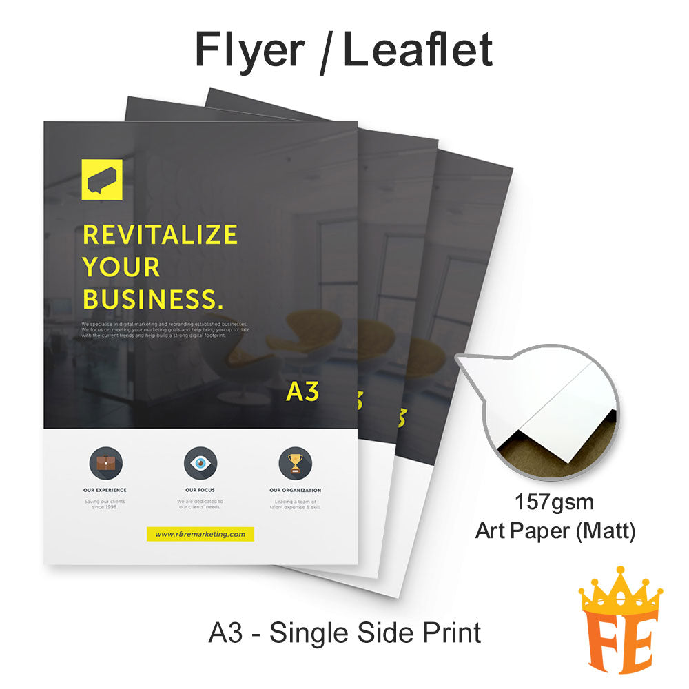 Offset Printing Flyers / Letterhead / Loose Sheets A5 / A4 / A3 All Weights