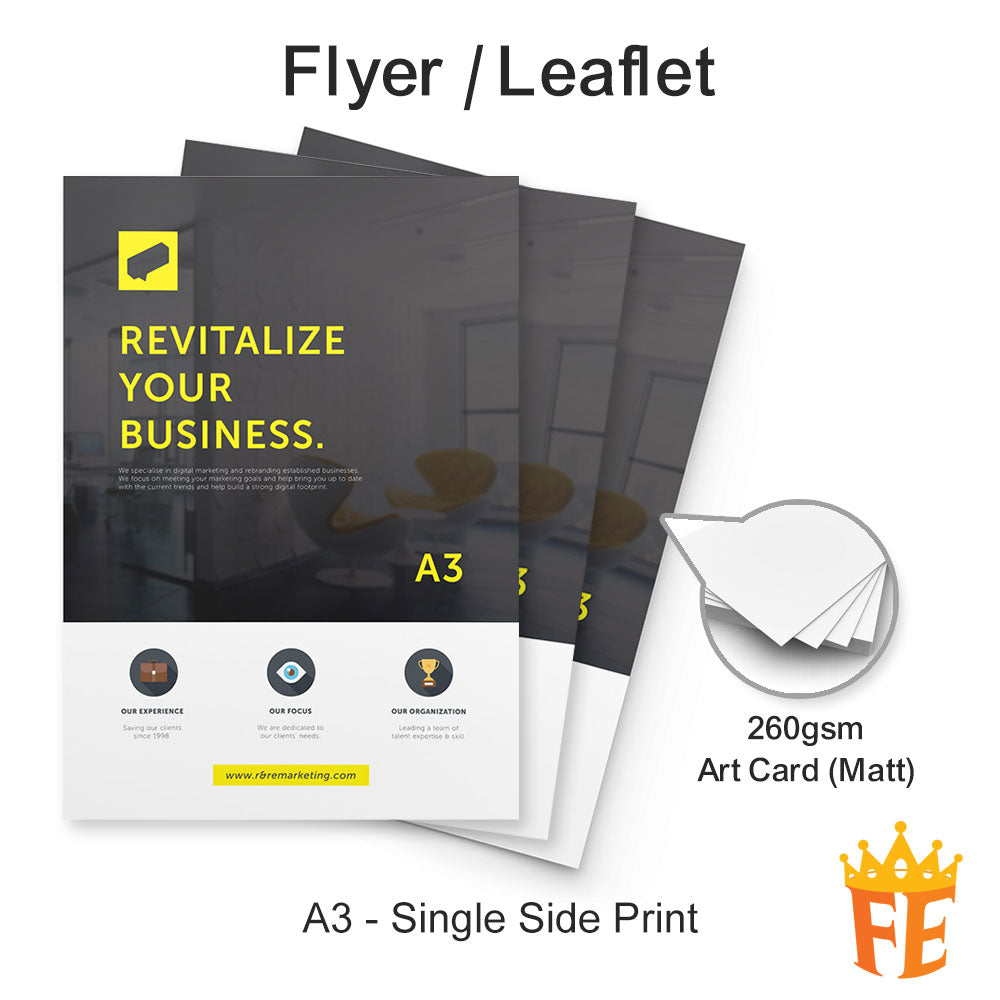 Offset Printing Flyers / Letterhead / Loose Sheets A5 / A4 / A3 All Weights