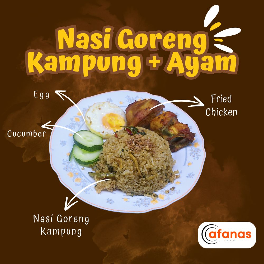 Nasi Goreng Kampung + Ayam (MOQ 10 Pax)