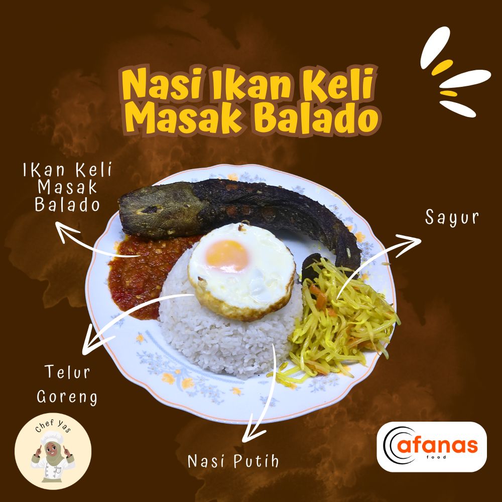 Nasi Ikan Keli Masak Balado (MOQ 10 Pax)