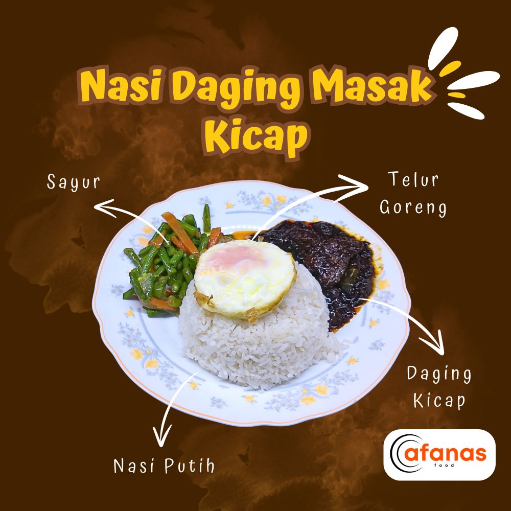 Nasi Daging Masak Kicap (MOQ 10 Pax)