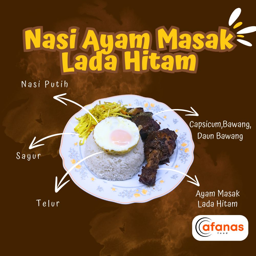 Nasi Ayam Masak Lada Hitam (MOQ 10 Pax)