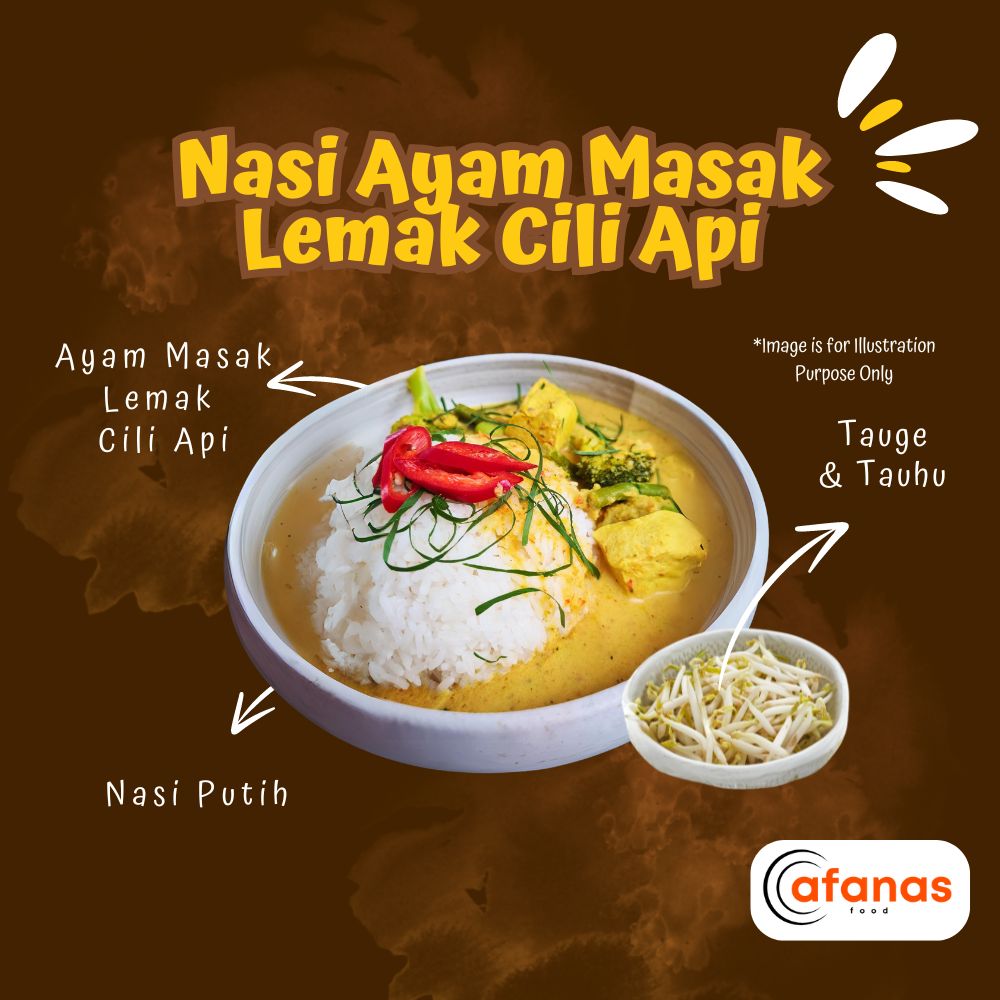 Nasi Ayam Masak Lemak Cili Api (MOQ 5 Pax)