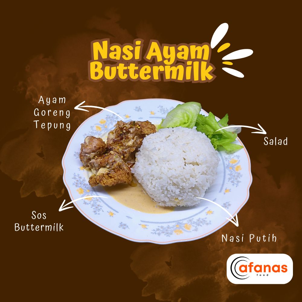 Nasi Ayam Buttermilk (MOQ 10 Pax)