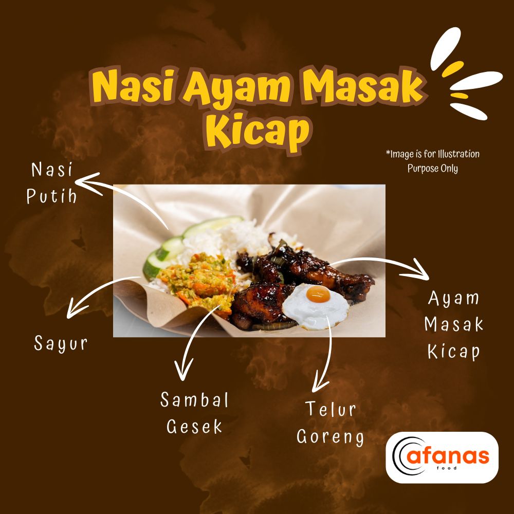 Nasi Ayam Masak Kicap (MOQ 10 Pax)