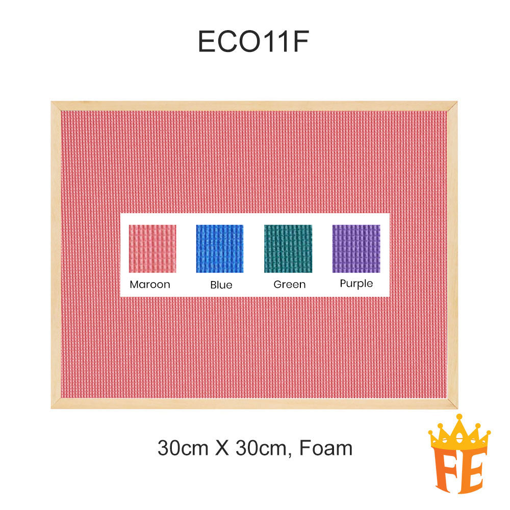 Eco Wooden Frame Wall Mounted Notice Board All Material & Size