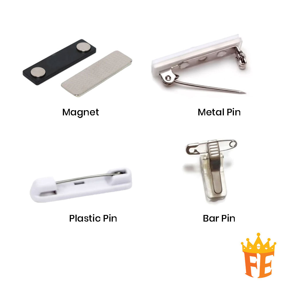 Engraved Oval Name Tag Model TAG6 27mm X 55mm