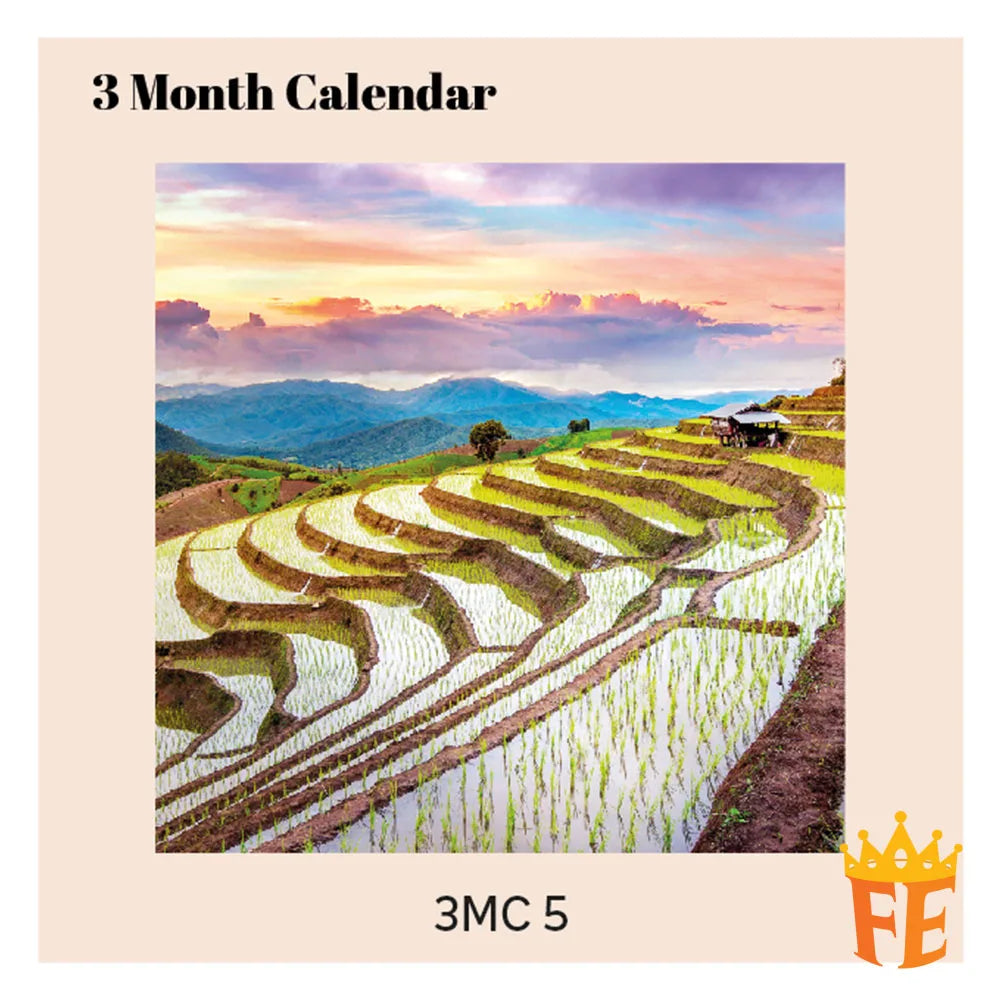 3 Month Calendar