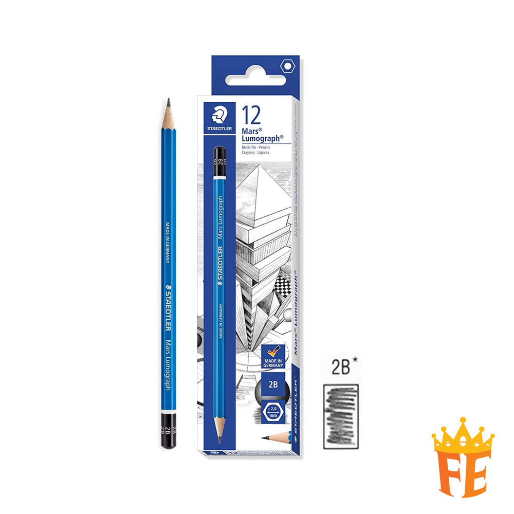 Staedtler Mars Lumograph Pencils (1 Box Of 12pcs) All Degrees