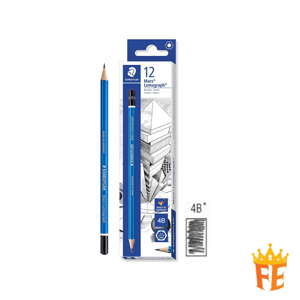 Staedtler Mars Lumograph Pencils (1 Box Of 12pcs) All Degrees