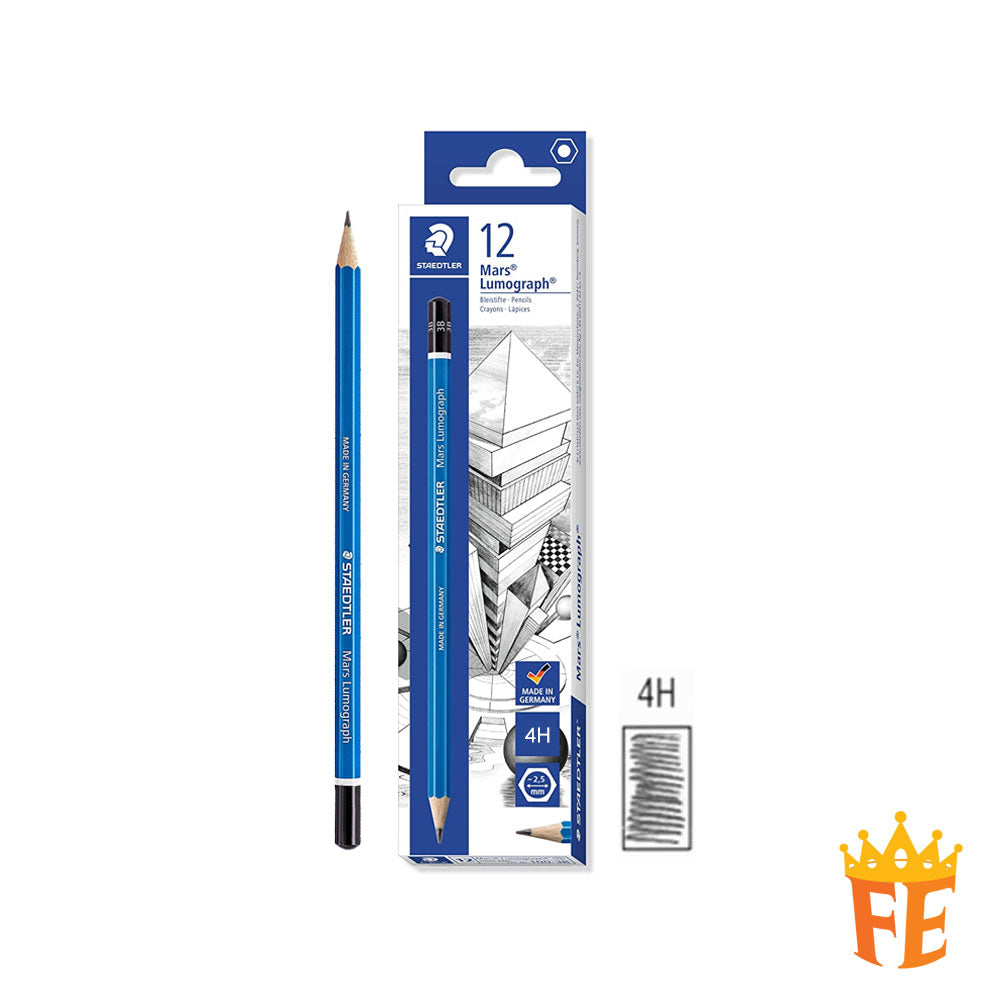 Staedtler Mars Lumograph Pencils (1 Box Of 12pcs) All Degrees