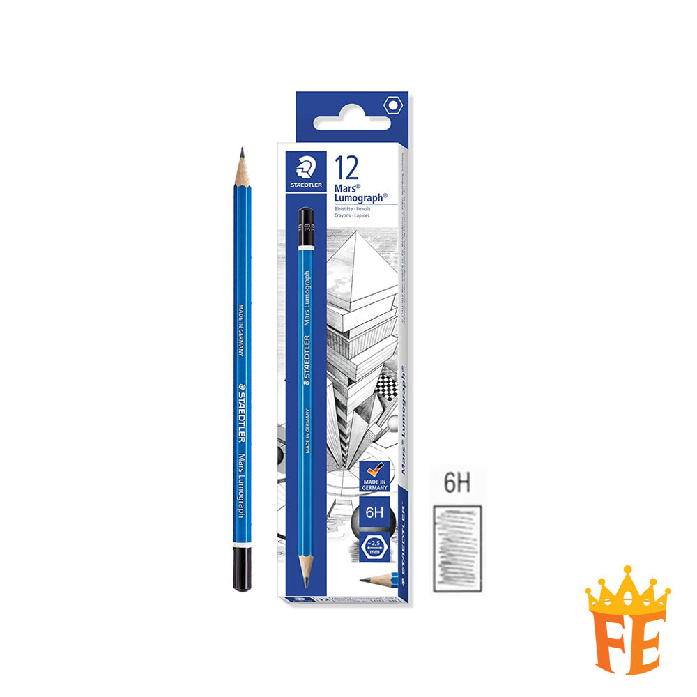 Staedtler Mars Lumograph Pencils (1 Box Of 12pcs) All Degrees