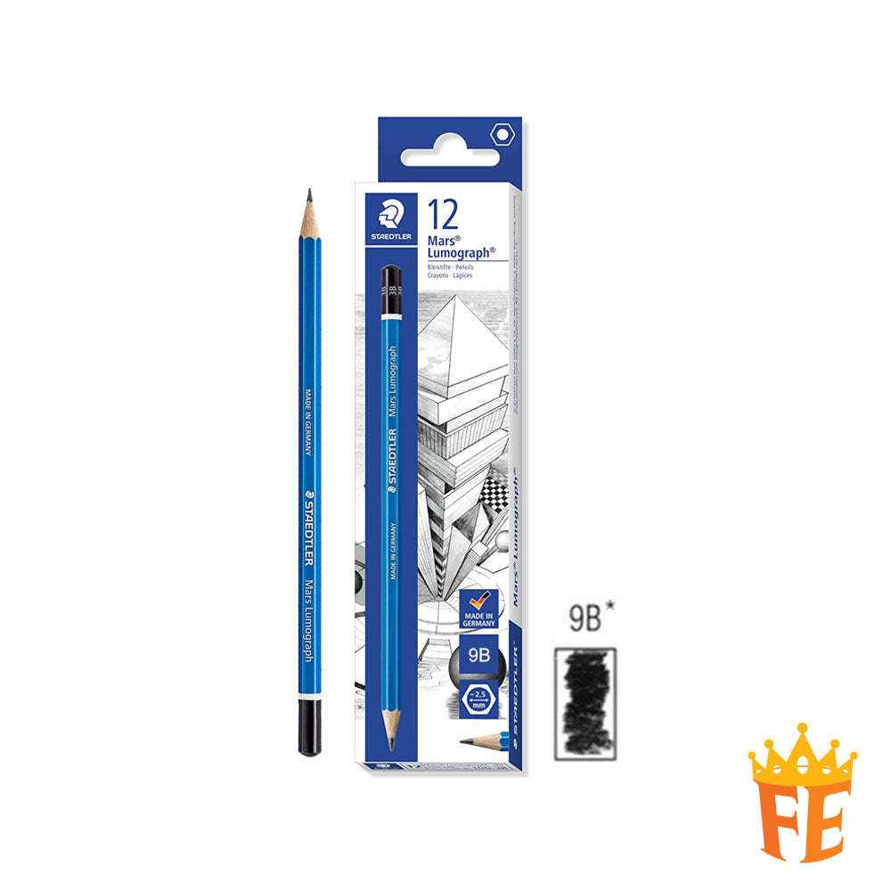 Staedtler Mars Lumograph Pencils (1 Box Of 12pcs) All Degrees