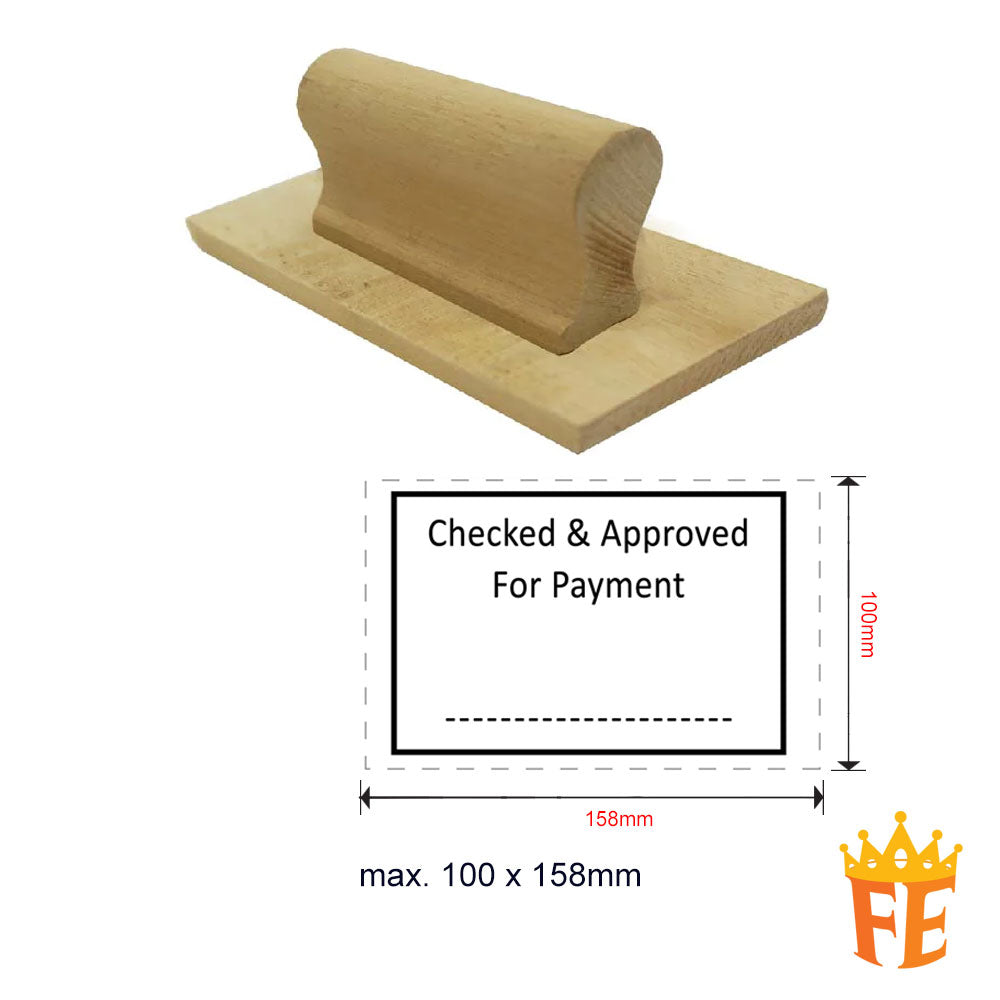 Index Stamp Large Size (Wooden Handle) Above 100mm Size