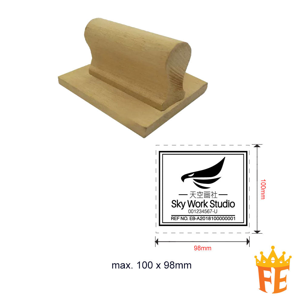 Index Stamp Large Size (Wooden Handle) Above 100mm Size