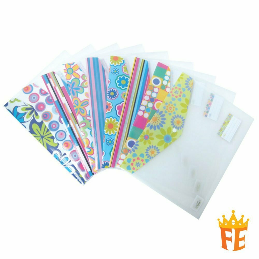 CBE 102F PP Colour Envelope Document Holder With Name Card Holder (FC) Mix Design