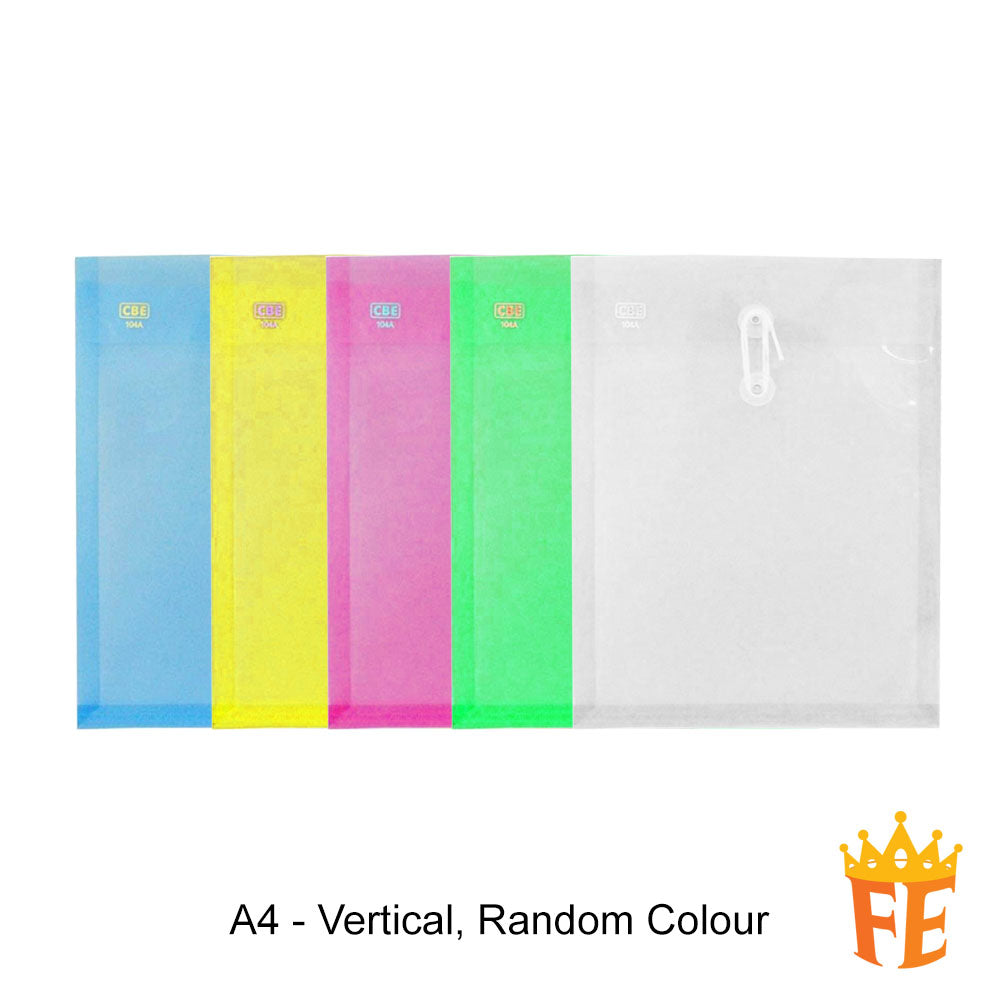 CBE 103A / 103F / 104A / 104F PP Colour Pocket Document Holder A4 / F4