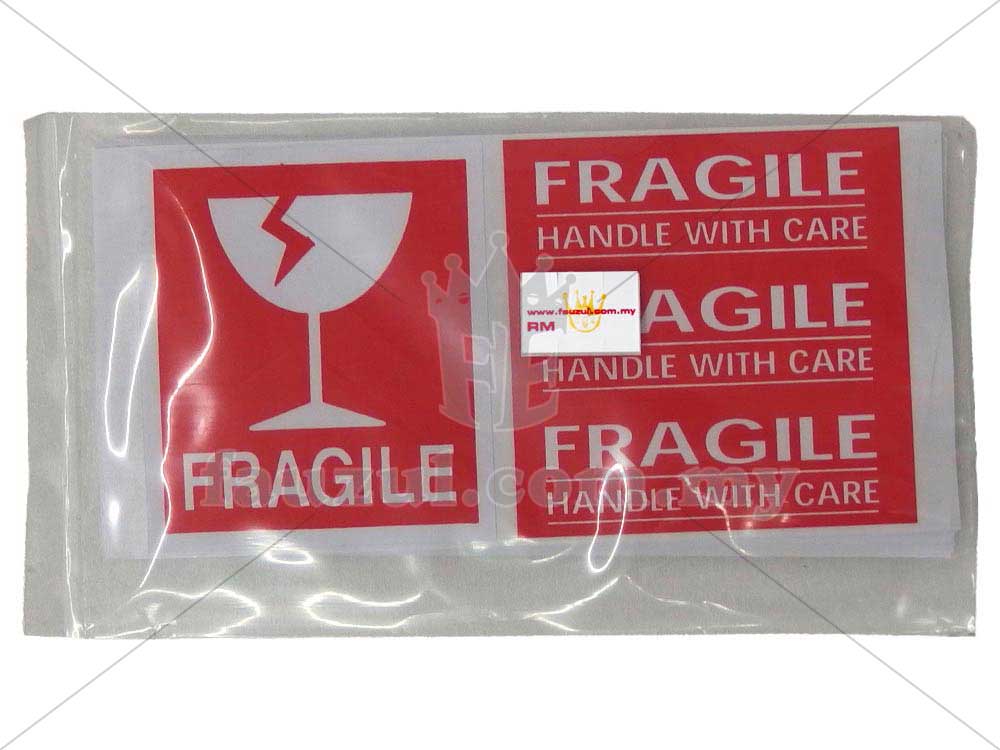 Unisun Fragile Sticker 20sheets Per Pack