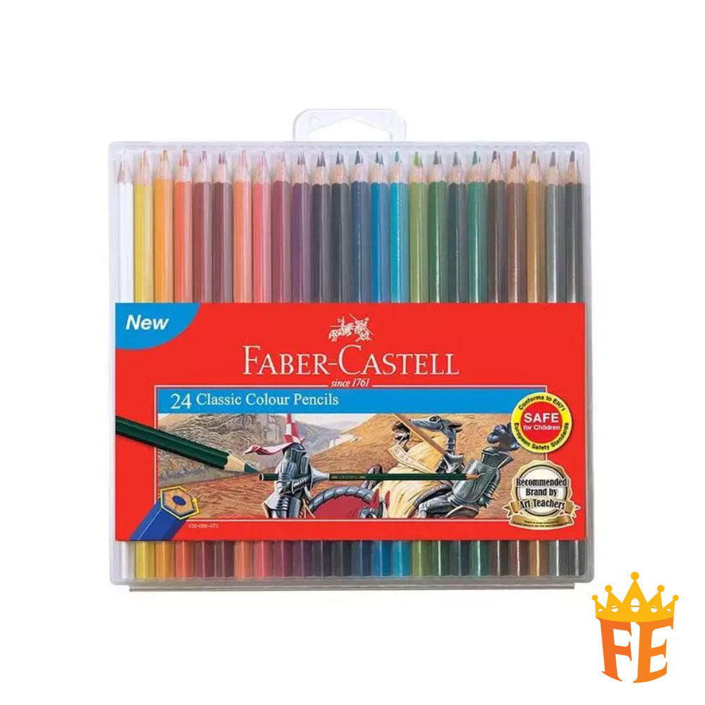 Faber Castell Classic Colour Pencils Slim Flexi Case 12 / 24 / 36 / 48 Colours