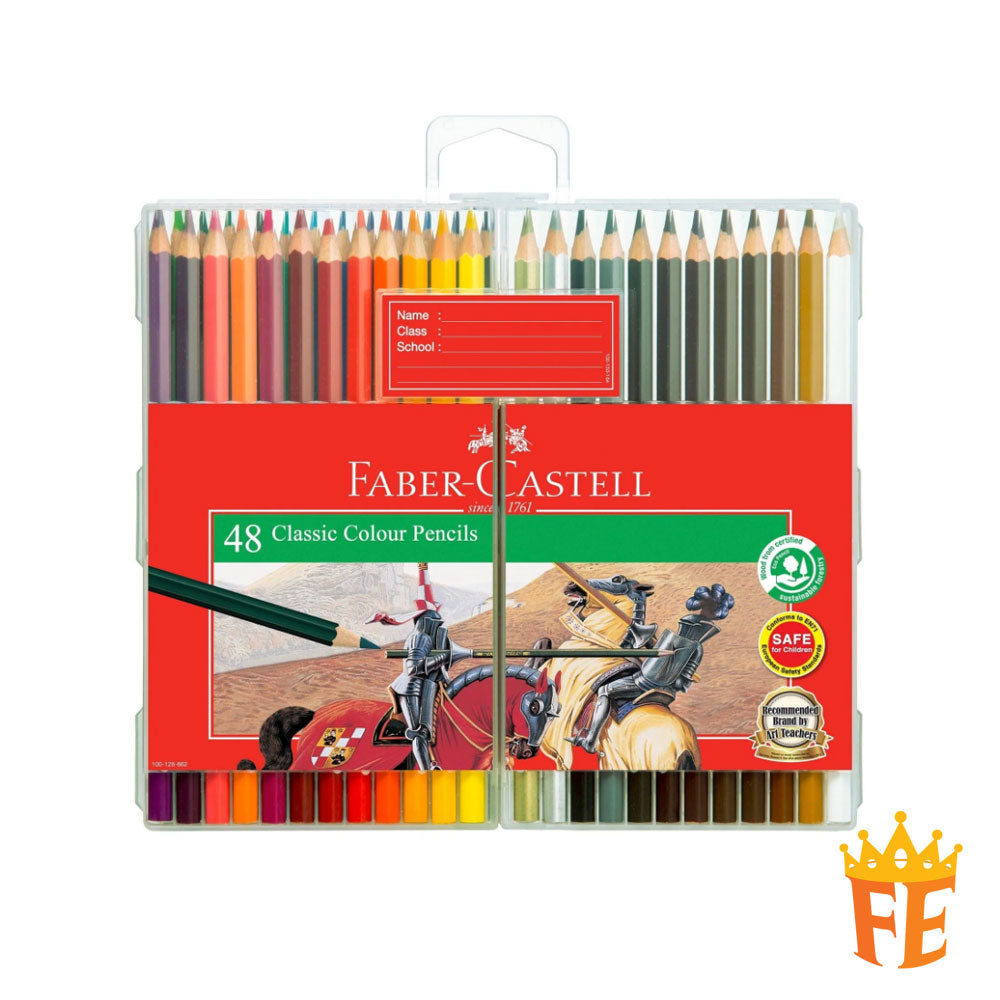 Faber Castell Classic Colour Pencils Slim Flexi Case 12 / 24 / 36 / 48 Colours
