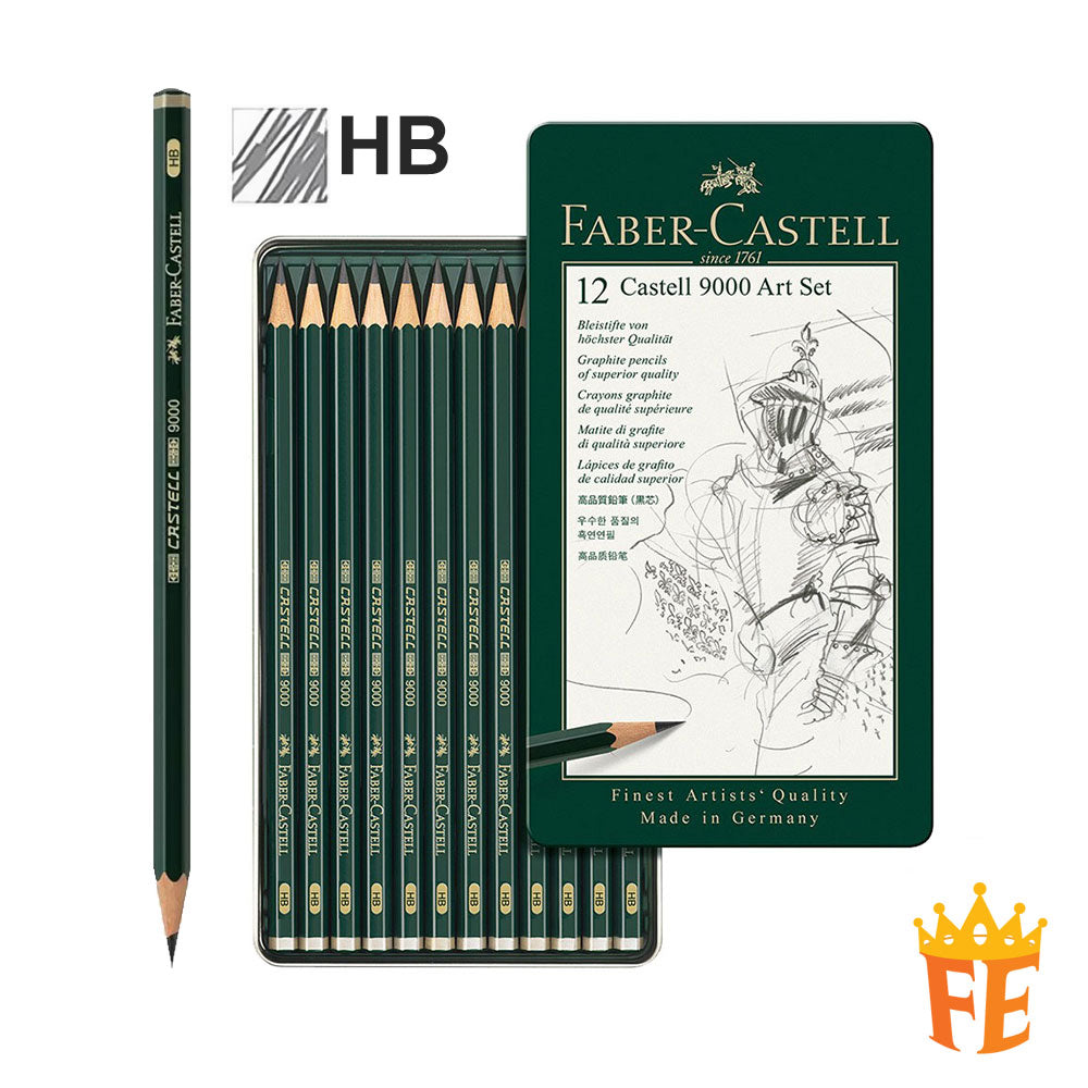 Faber Castell Blacklead Castell 9000 Pencil All Size