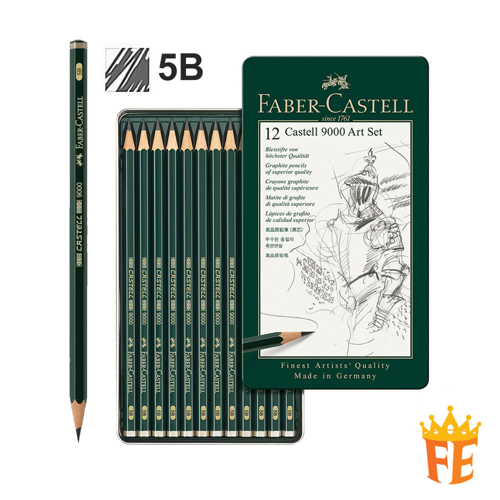 Faber Castell Blacklead Castell 9000 Pencil All Size
