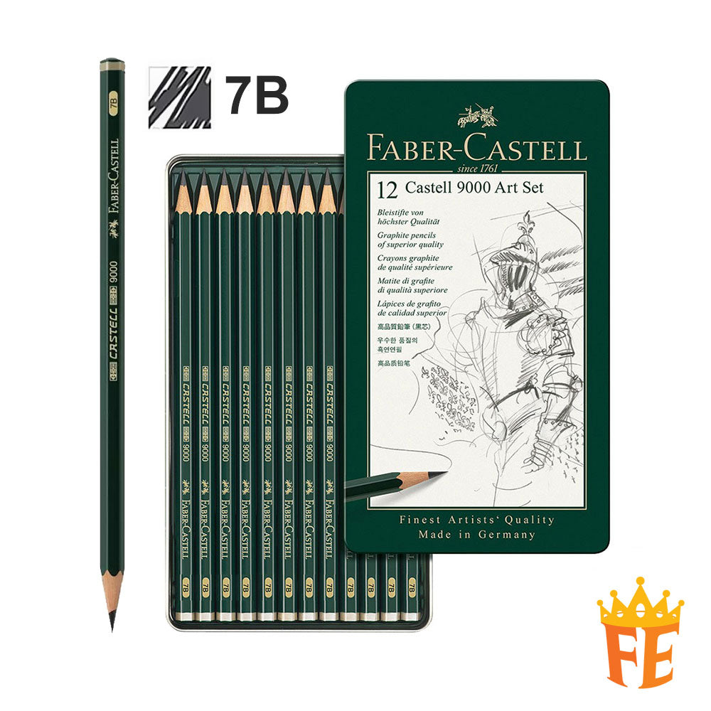 Faber Castell Blacklead Castell 9000 Pencil All Size