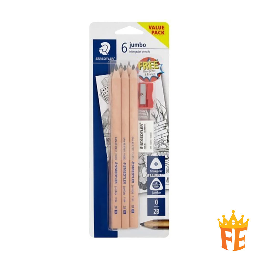 Staedtler Jumbo Natural 2B Pencils