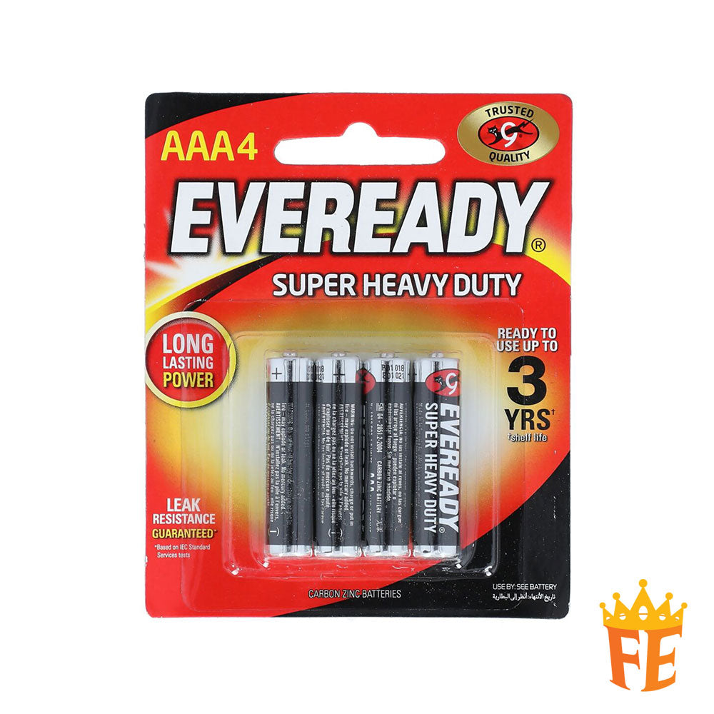 Eveready Super Heavy Duty AAA / AA / D / C / 9V / 6V