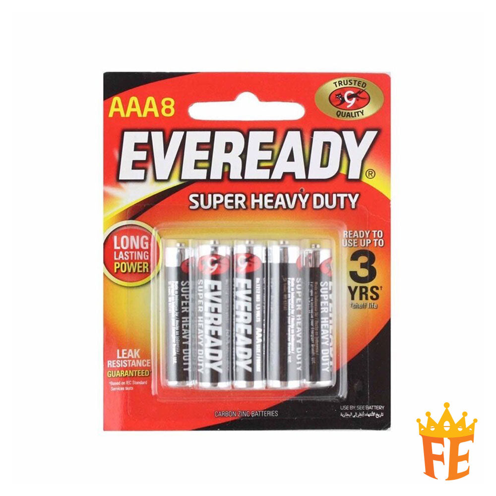 Eveready Super Heavy Duty AAA / AA / D / C / 9V / 6V