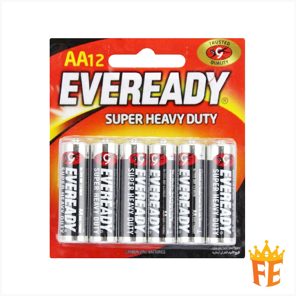 Eveready Super Heavy Duty AAA / AA / D / C / 9V / 6V