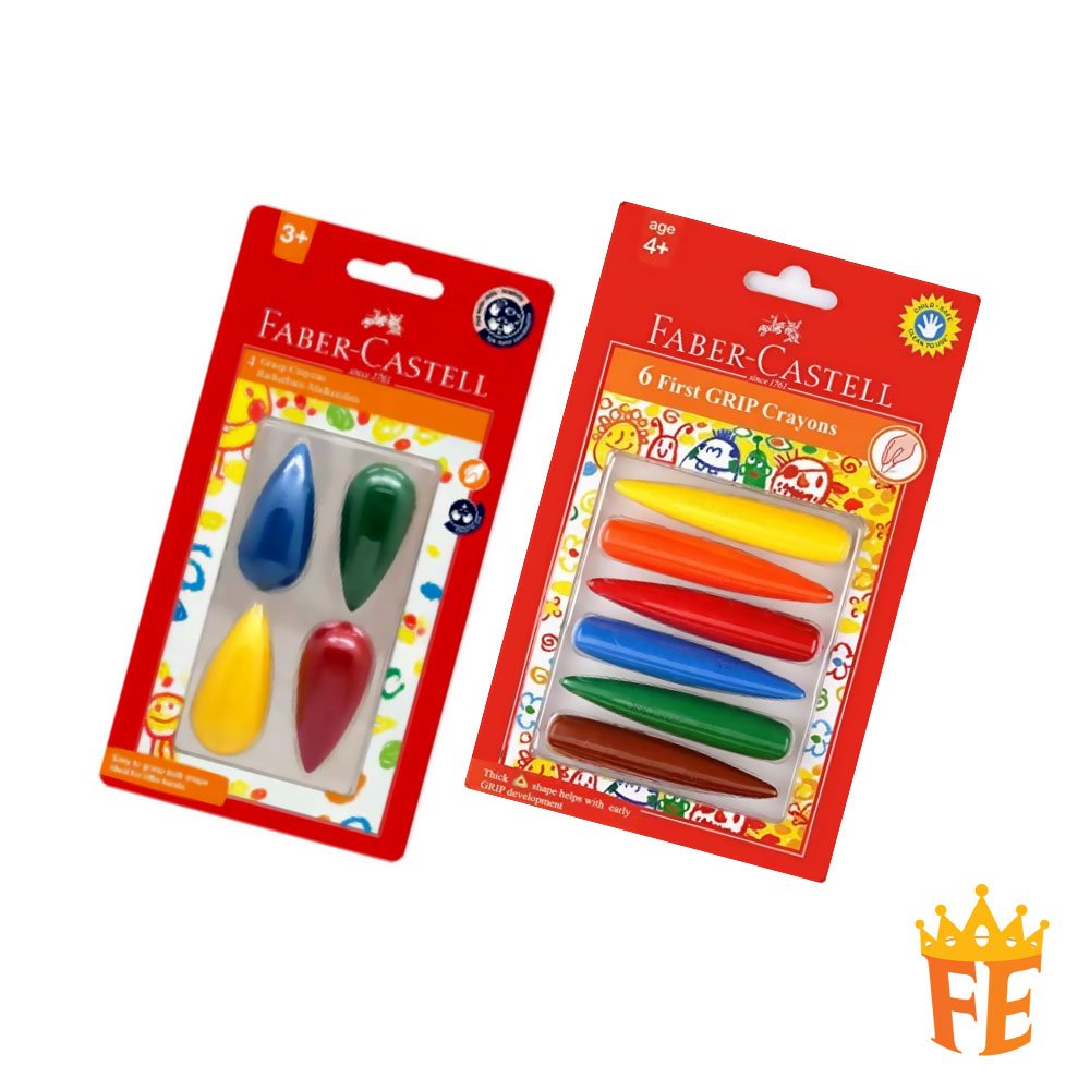 Faber Castell Early Age Grasp Crayons Set4 / Set6