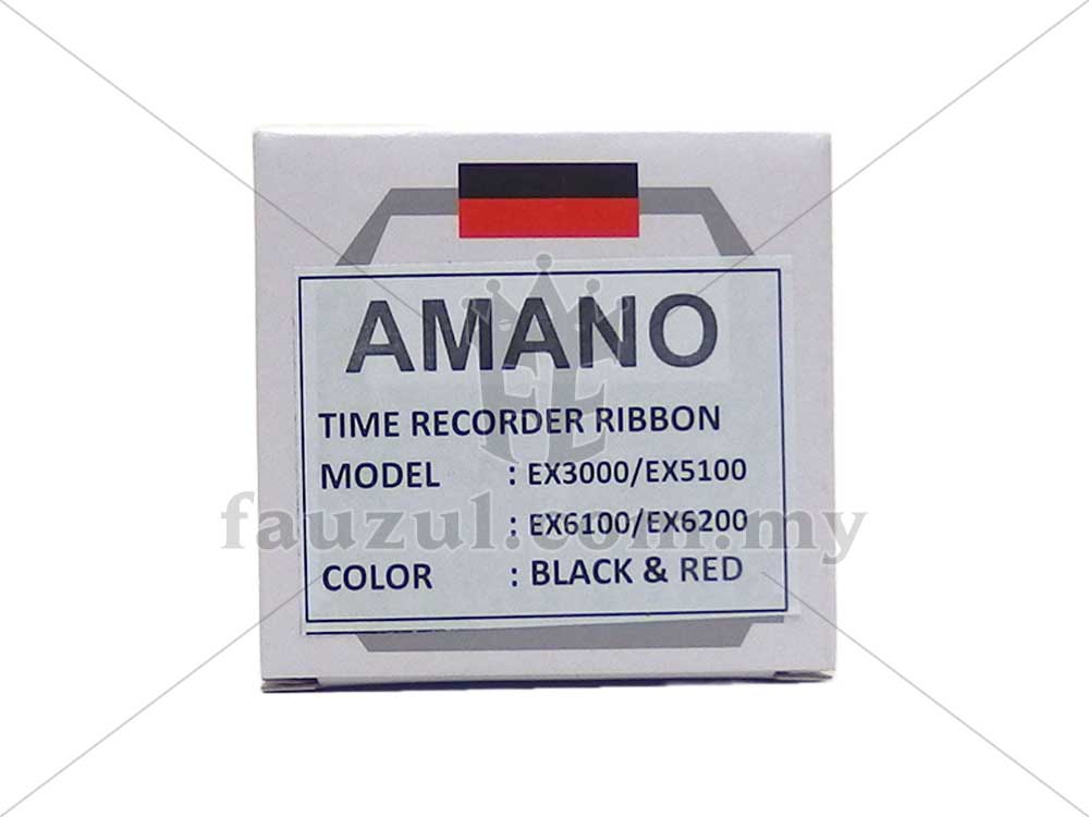 Amano Time Recorder Ribbon Black & Red
