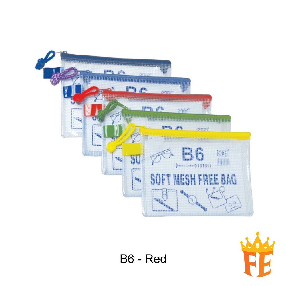 CBE Mesh Bag B6 / A5 / B5 / A4 / A3 / 9.5" X 5"