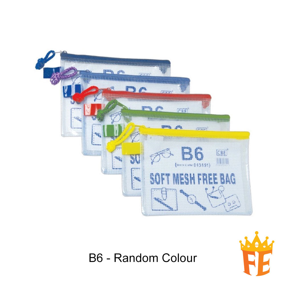 CBE Mesh Bag B6 / A5 / B5 / A4 / A3 / 9.5" X 5"