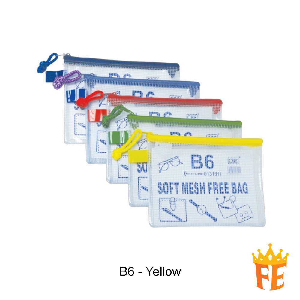 CBE Mesh Bag B6 / A5 / B5 / A4 / A3 / 9.5" X 5"