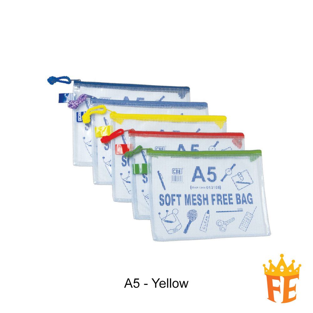 CBE Mesh Bag B6 / A5 / B5 / A4 / A3 / 9.5" X 5"