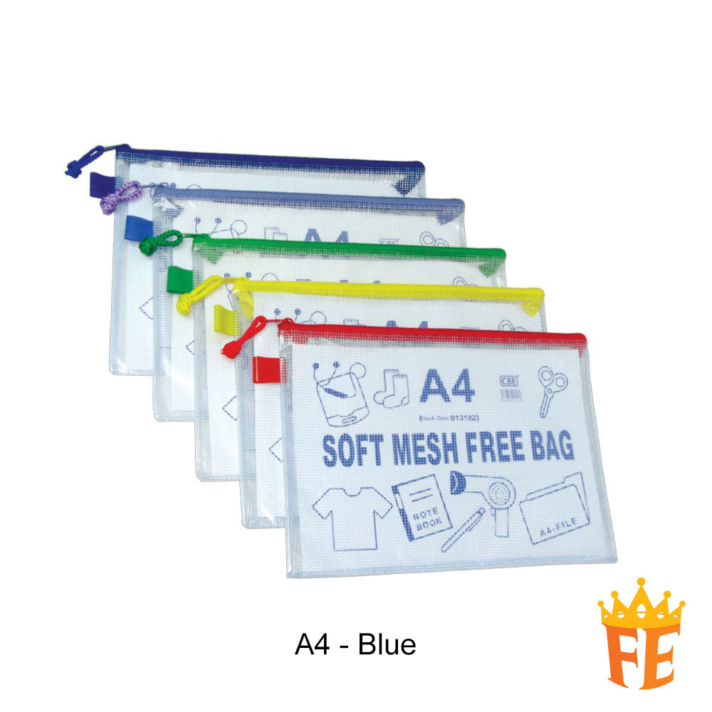 CBE Mesh Bag B6 / A5 / B5 / A4 / A3 / 9.5" X 5"